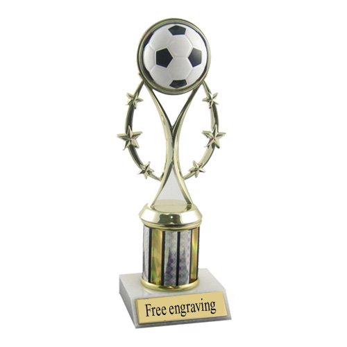 Soccer Colored Sport Trophy